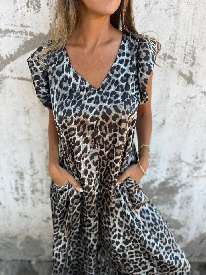 CASSANDRA™ - Stylish V-Neck Jumpsuit