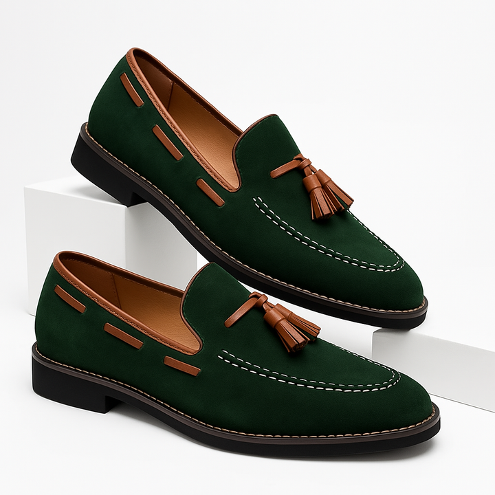 Daytona Suede Loafer with Tassel Detail