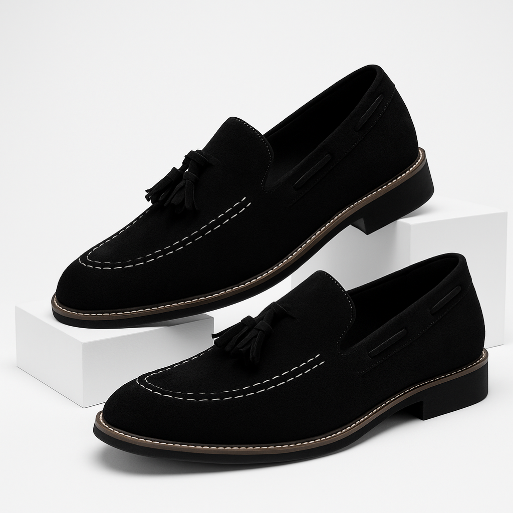 Daytona Suede Loafer with Tassel Detail