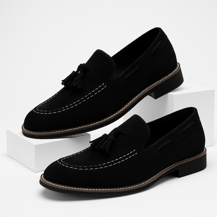 Daytona Suede Loafer with Tassel Detail