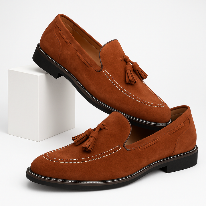 Daytona Suede Loafer with Tassel Detail