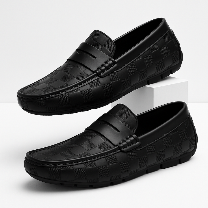 Verenzo Plaid Leather Loafer