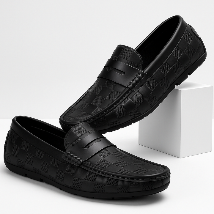 Verenzo Plaid Leather Loafer