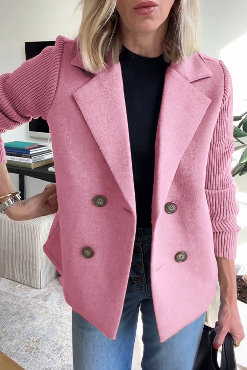 SORELLE™ - Stylish Knit-Sleeve Blazer