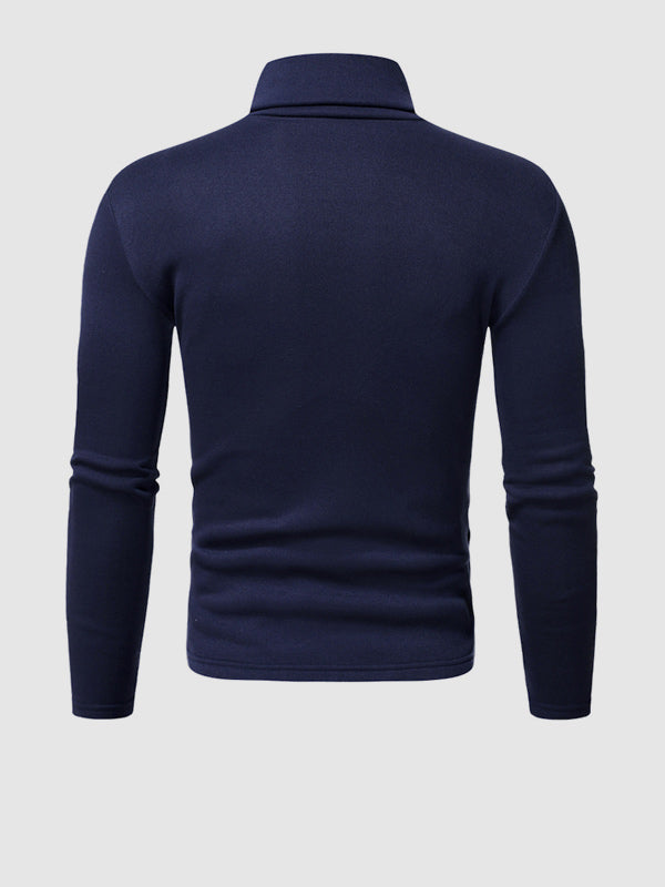 Slim-Fit Long Sleeve Turtleneck Base Layer T-shirt