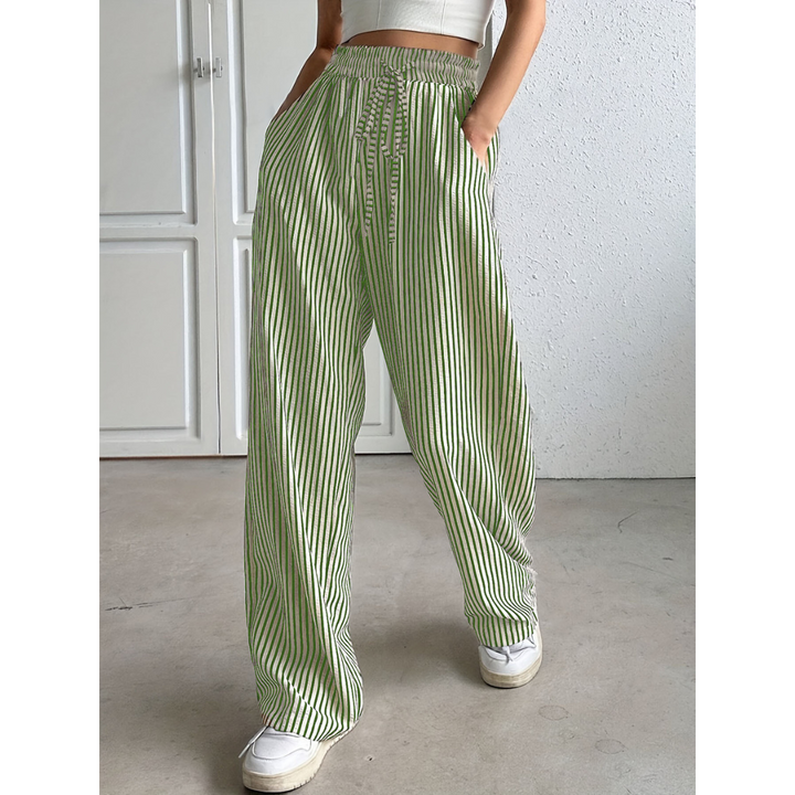 BAYLEEZ™ – Easygoing Summer Striped Relaxed Fit Pants