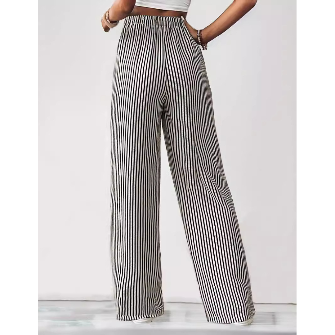 BAYLEEZ™ – Easygoing Summer Striped Relaxed Fit Pants