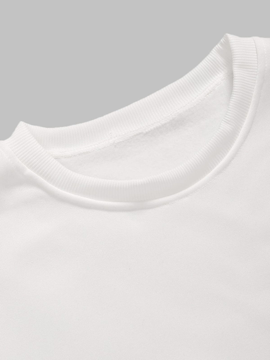 Men's Letter Smiley Face Print Casual Round Neck Pullover Sweatshirt