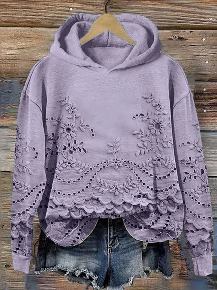 Astrella | Floral Print Hoodie