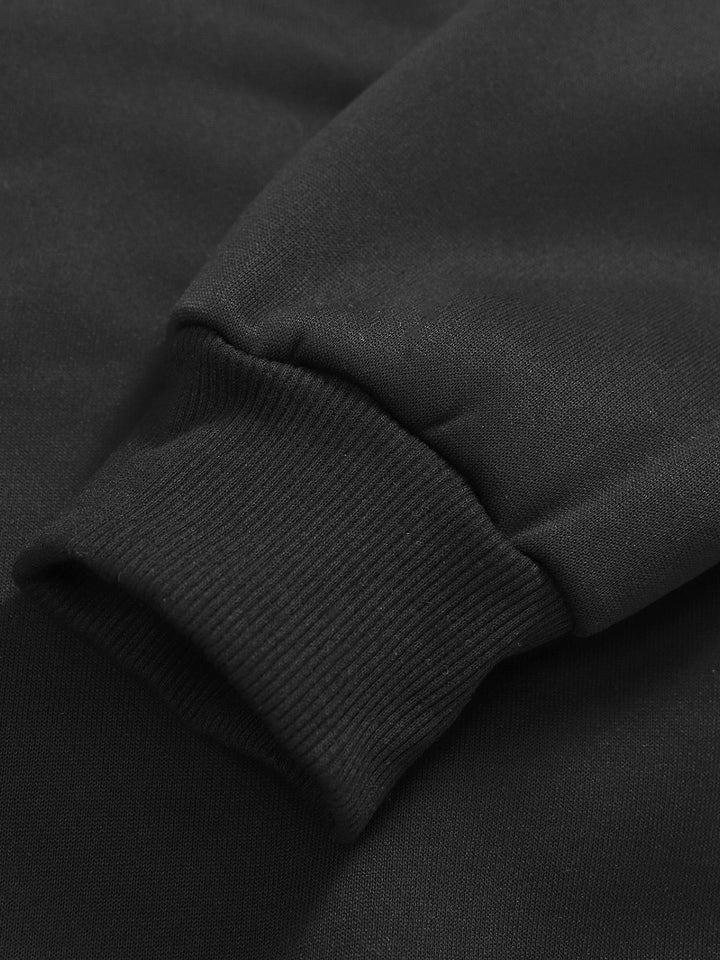 Men's Fleece Lined Pullover Drawstring Hoodie