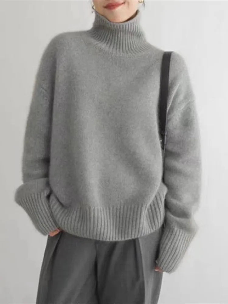 astrella | High Neck Cashmere Jumper