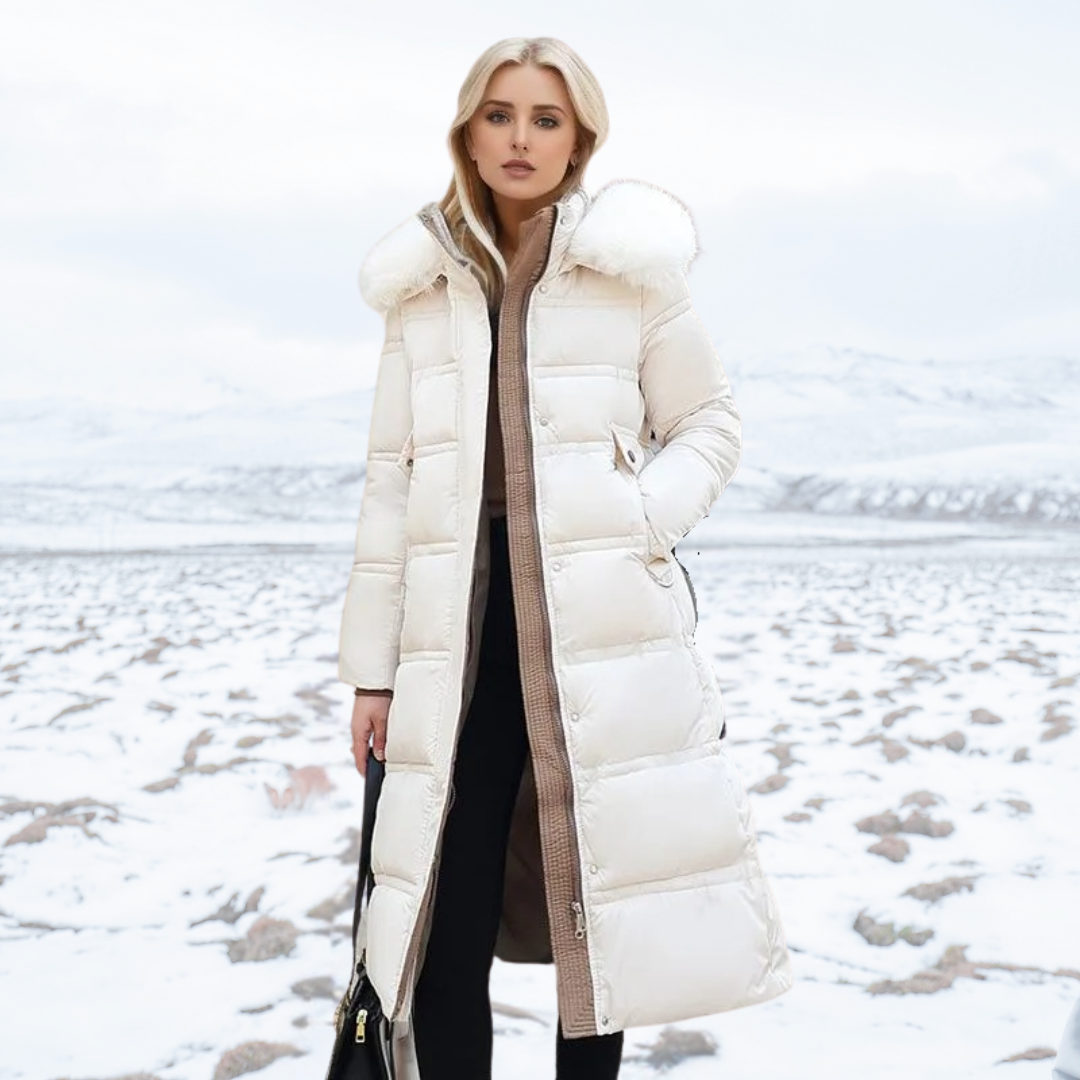 LUCIA™ | Luxury Winter Parka Featuring a Fur-Lined Hood