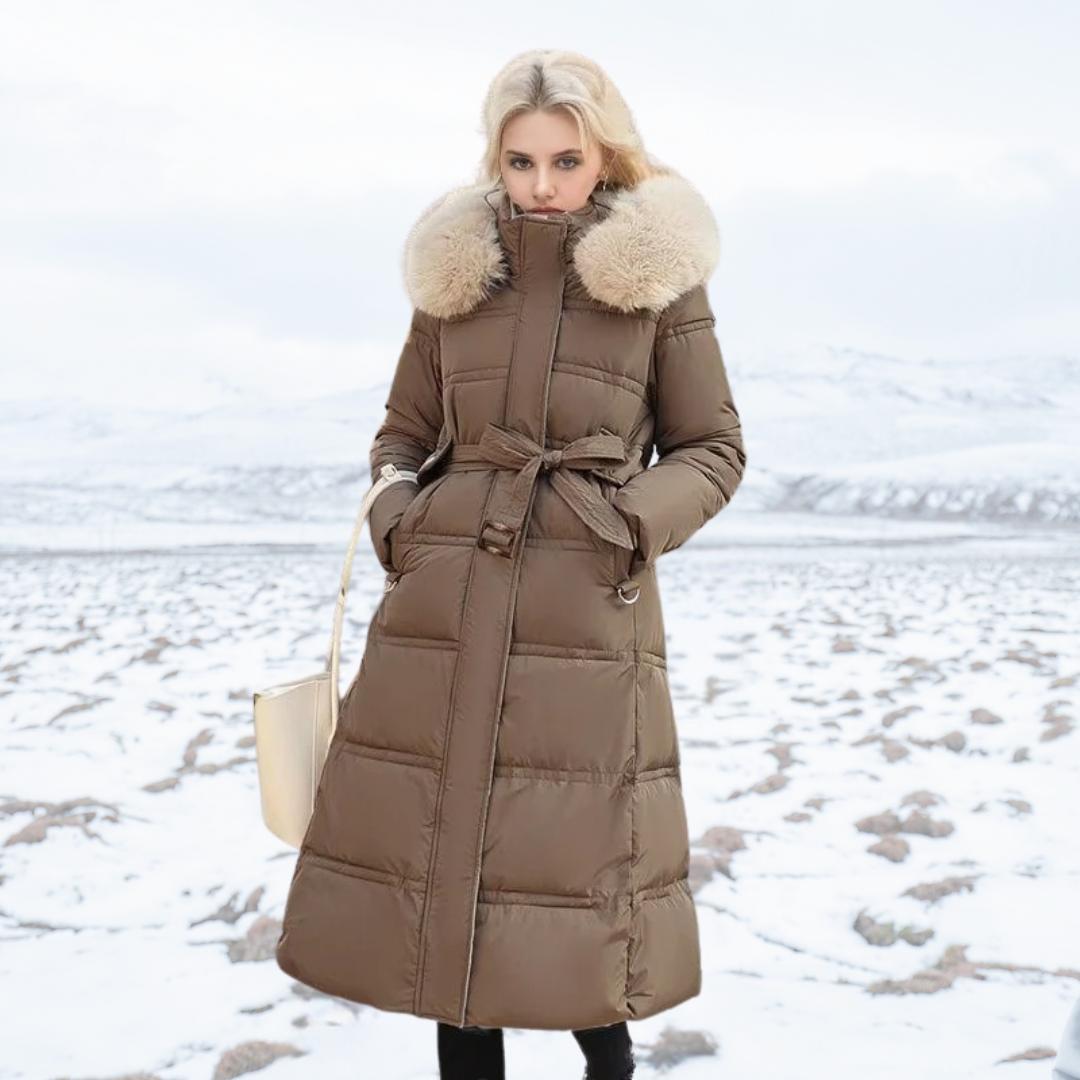 LUCIA™ | Luxury Winter Parka Featuring a Fur-Lined Hood