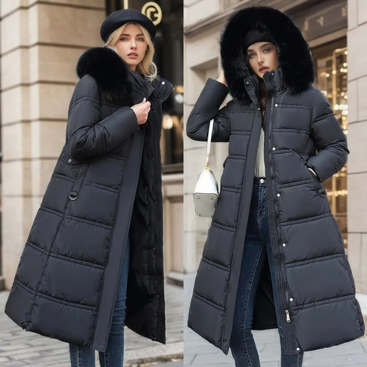 LUCIA™ | Luxury Winter Parka Featuring a Fur-Lined Hood