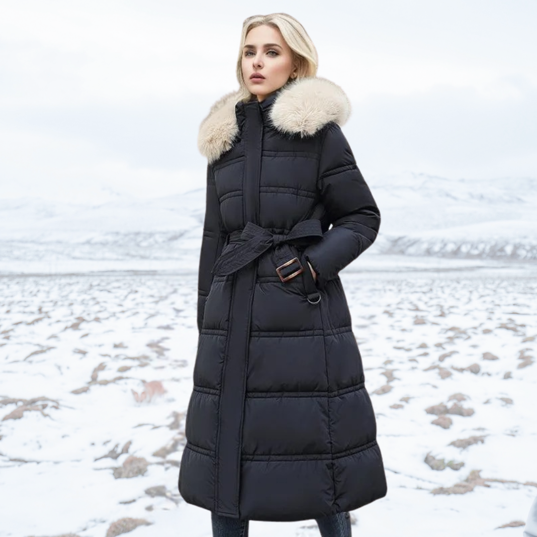 LUCIA™ | Luxury Winter Parka Featuring a Fur-Lined Hood