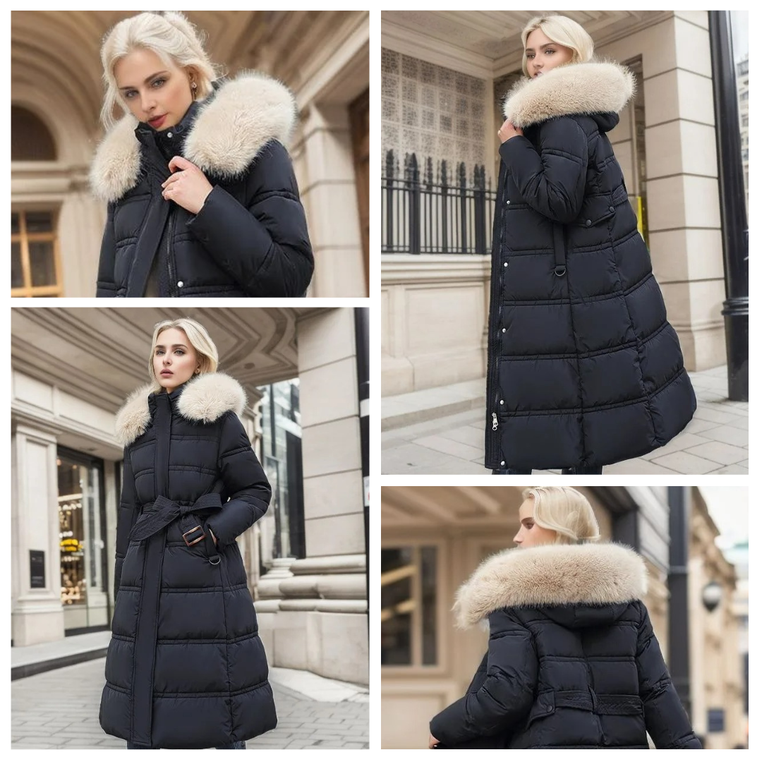 LUCIA™ | Luxury Winter Parka Featuring a Fur-Lined Hood