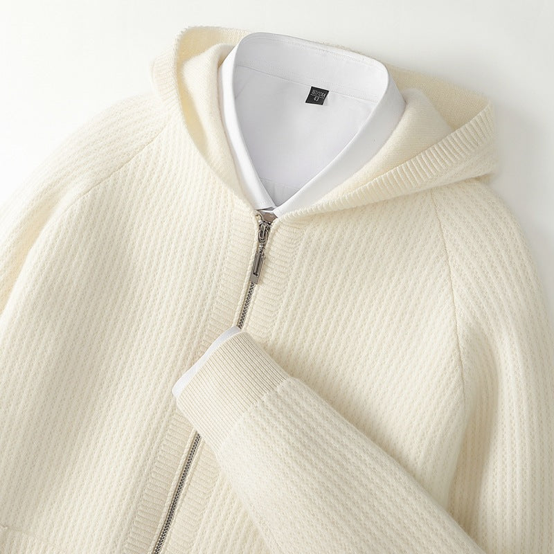 Cashmere Zip Hoodie in Sorrento