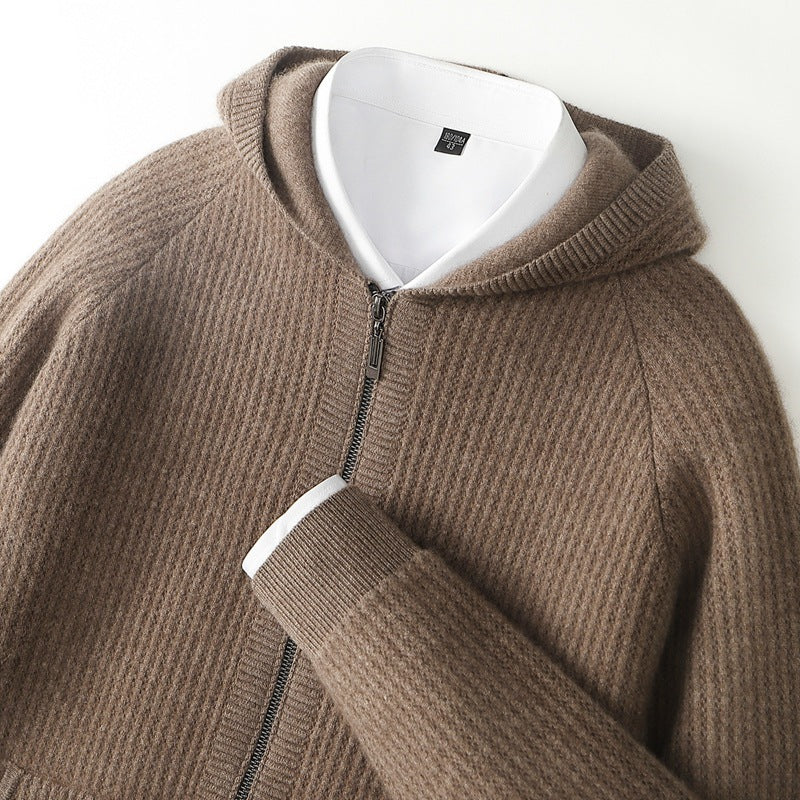 Cashmere Zip Hoodie in Sorrento