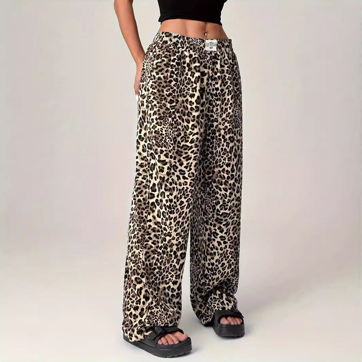 LIEZEL™ – Cozy Straight-Leg Leopard Print Trousers