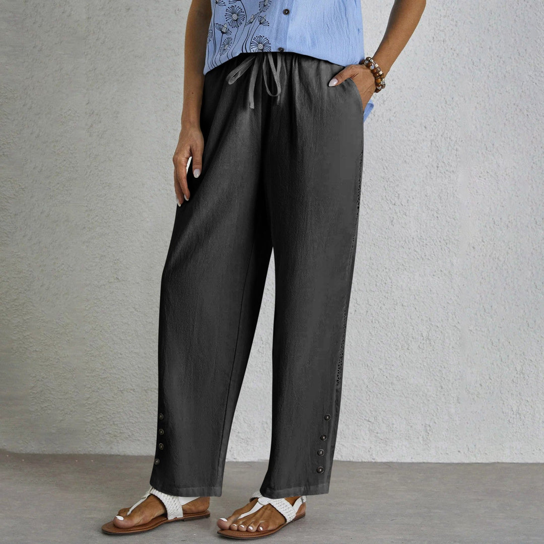 Celena™ | Effortless Button-Up Trousers