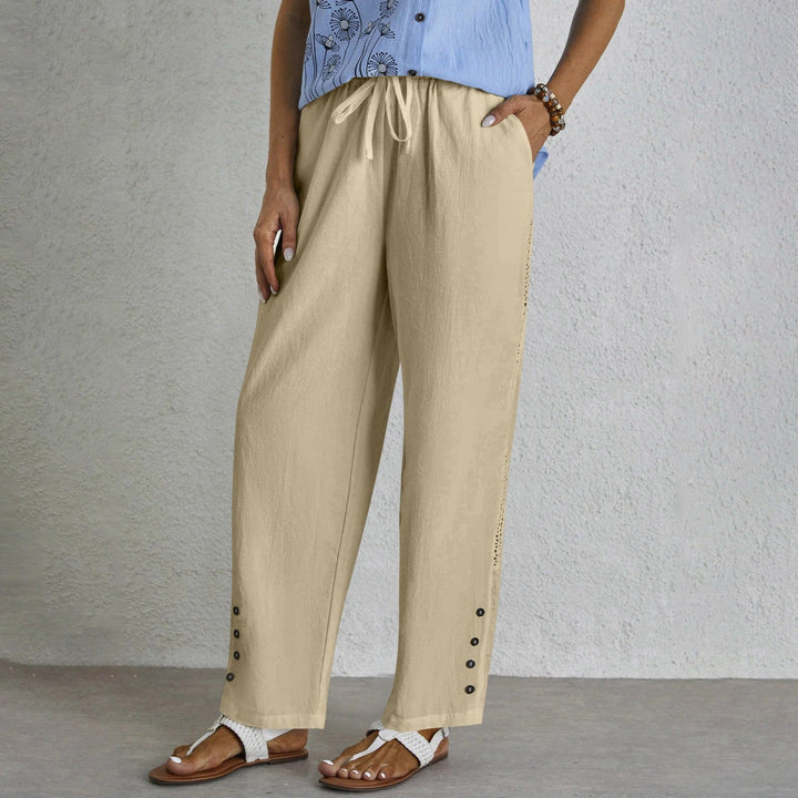 Celena™ | Effortless Button-Up Trousers