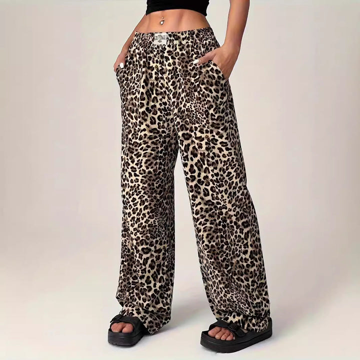 LIEZEL™ – Cozy Straight-Leg Leopard Print Trousers
