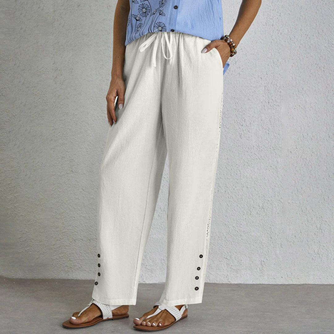 Celena™ | Effortless Button-Up Trousers