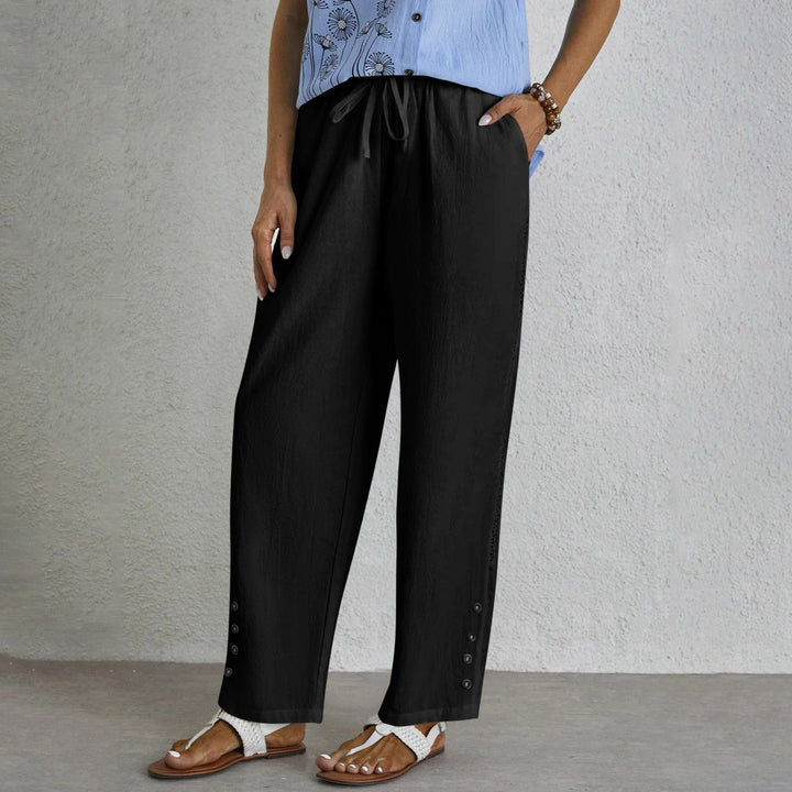 Celena™ | Effortless Button-Up Trousers