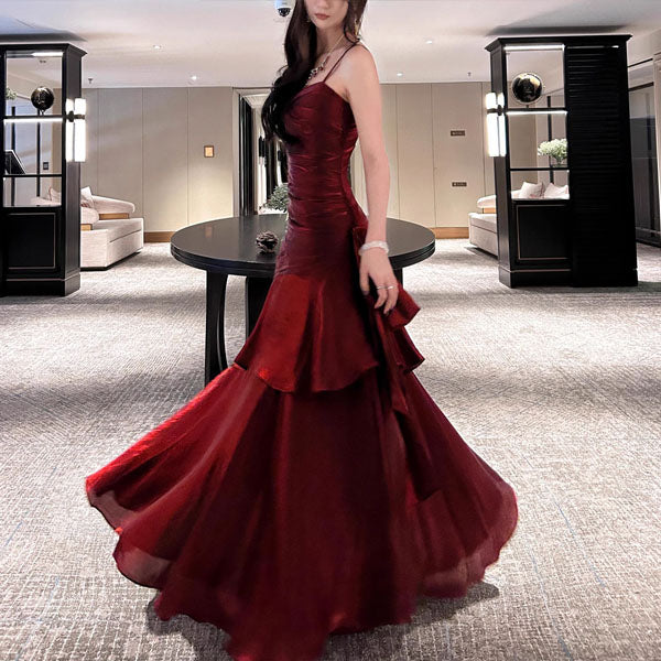 VIANNE™ - Elegant Ruffled Maxi Gown