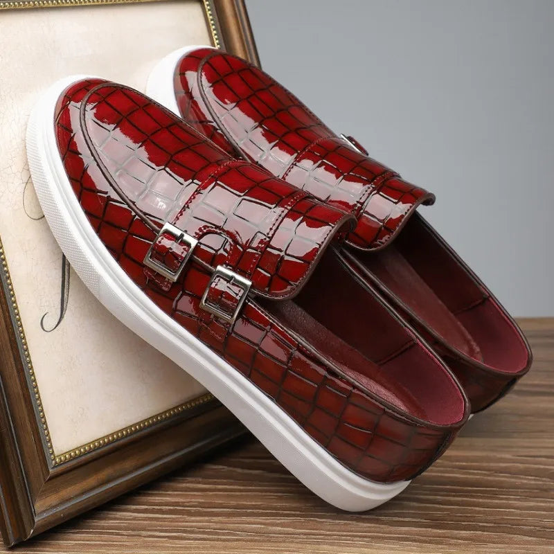Ferraro Alligator Leather Monk Strap Footwear