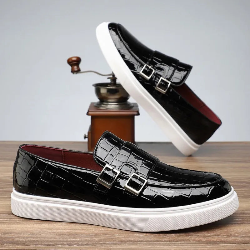 Ferraro Alligator Leather Monk Strap Footwear