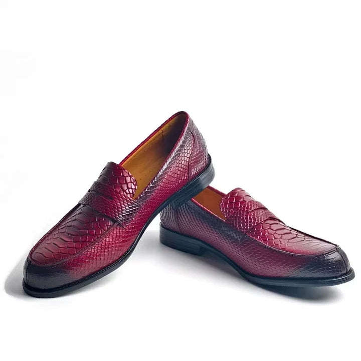 Alfonso Snakeskin Pattern Loafer