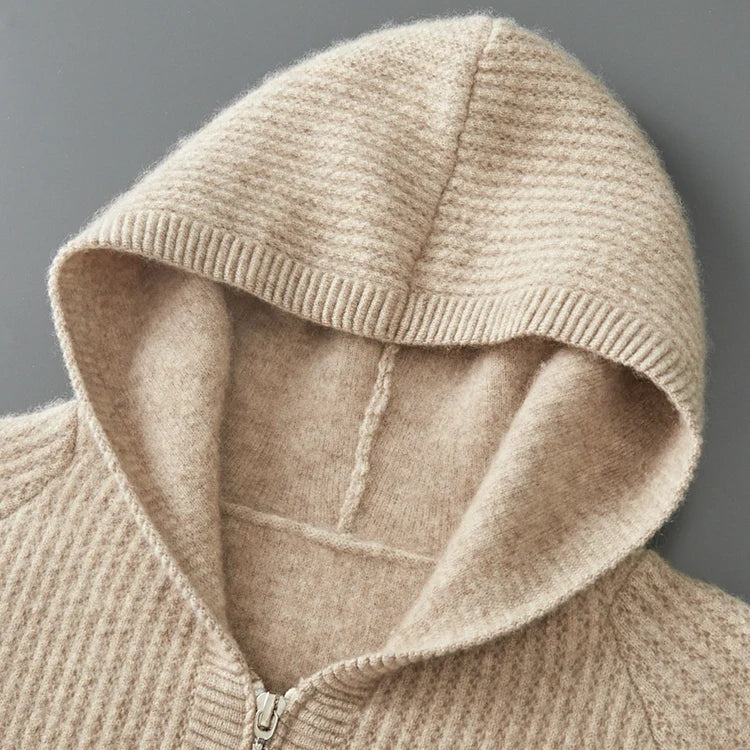 Cashmere Zip Hoodie in Sorrento