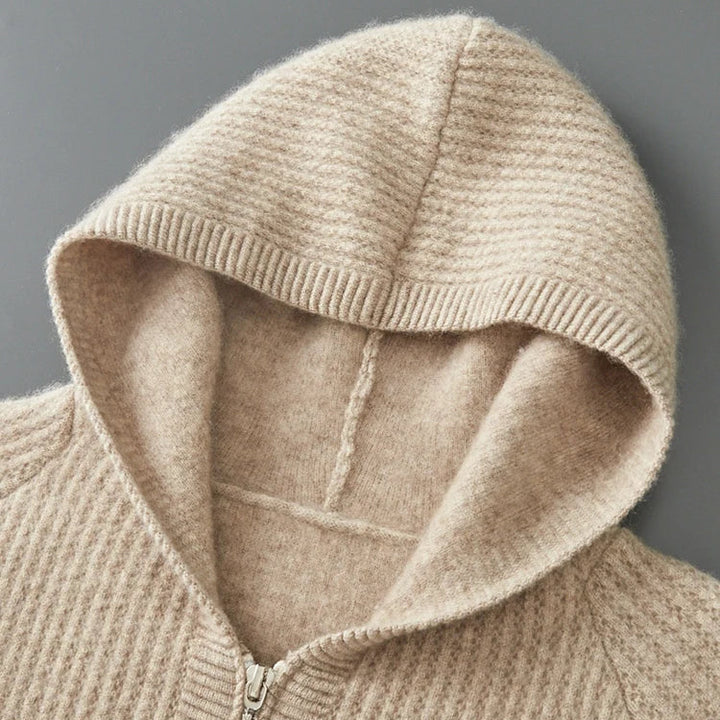 Cashmere Zip Hoodie in Sorrento