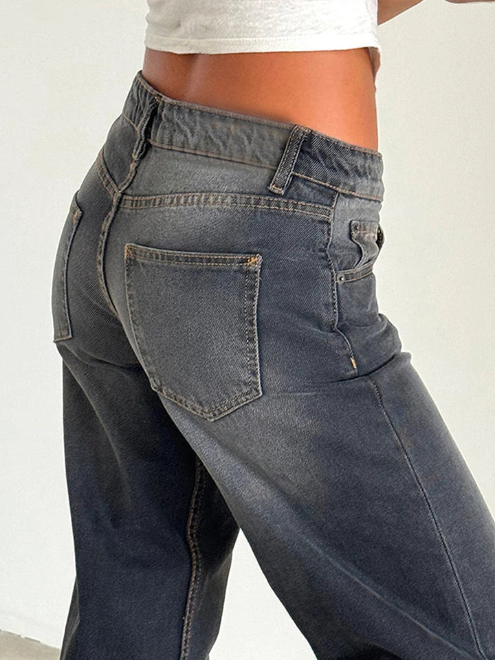 SYLVAINE™ – Retro-Inspired Relaxed Baggy Jeans