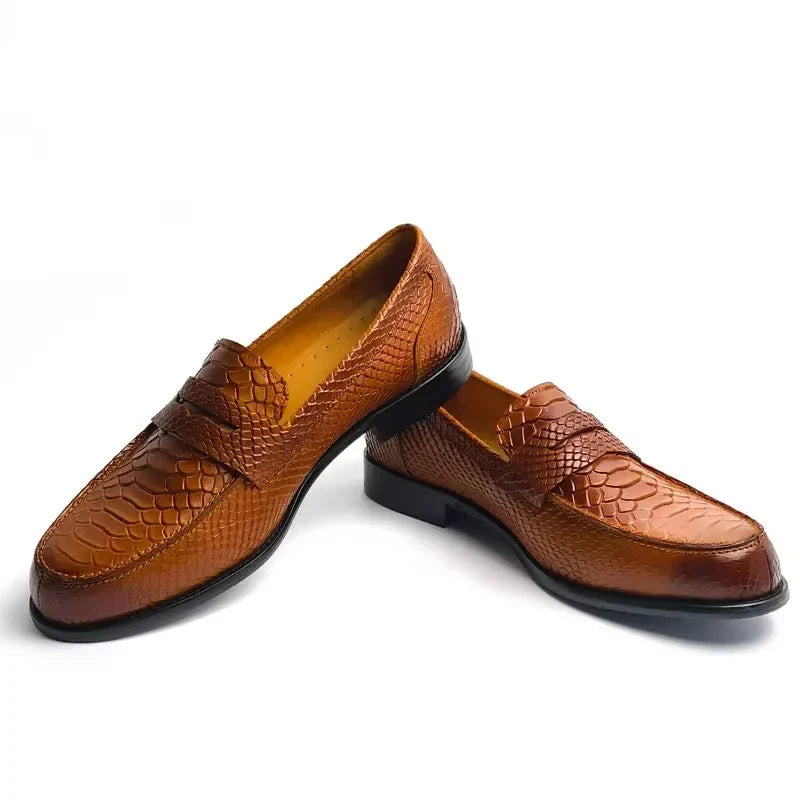 Alfonso Snakeskin Pattern Loafer