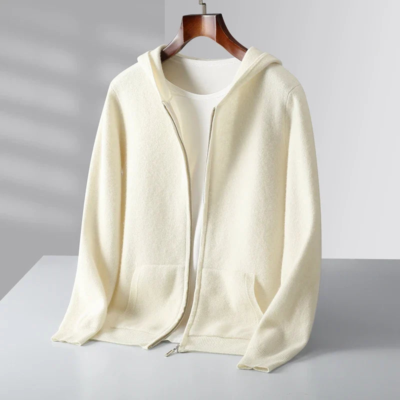 Caruso Cashmere Zip-Up Hoodie