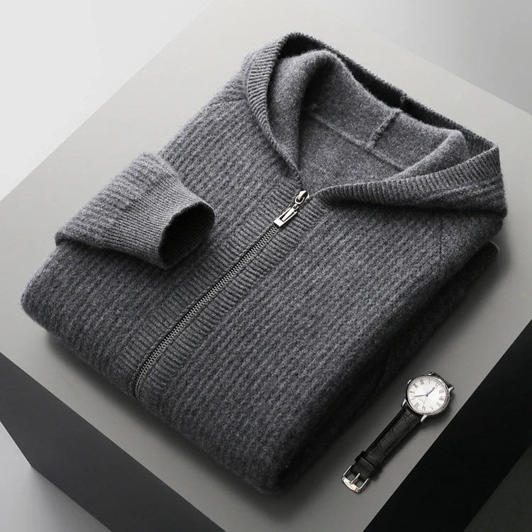 Cashmere Zip Hoodie in Sorrento