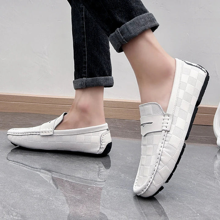 Verenzo Plaid Leather Loafer