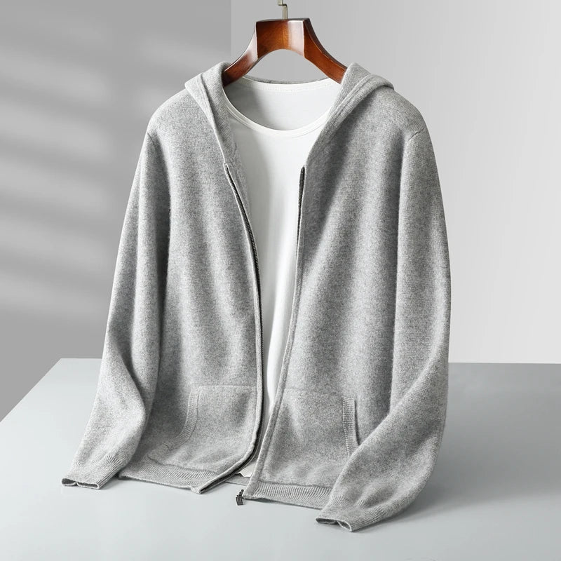 Caruso Cashmere Zip-Up Hoodie