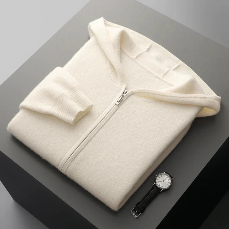 Caruso Cashmere Zip-Up Hoodie