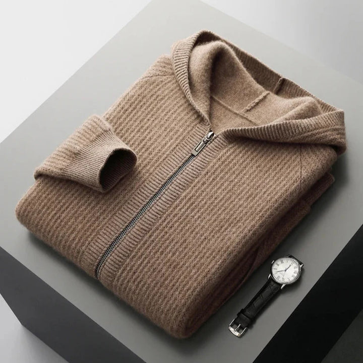 Cashmere Zip Hoodie in Sorrento