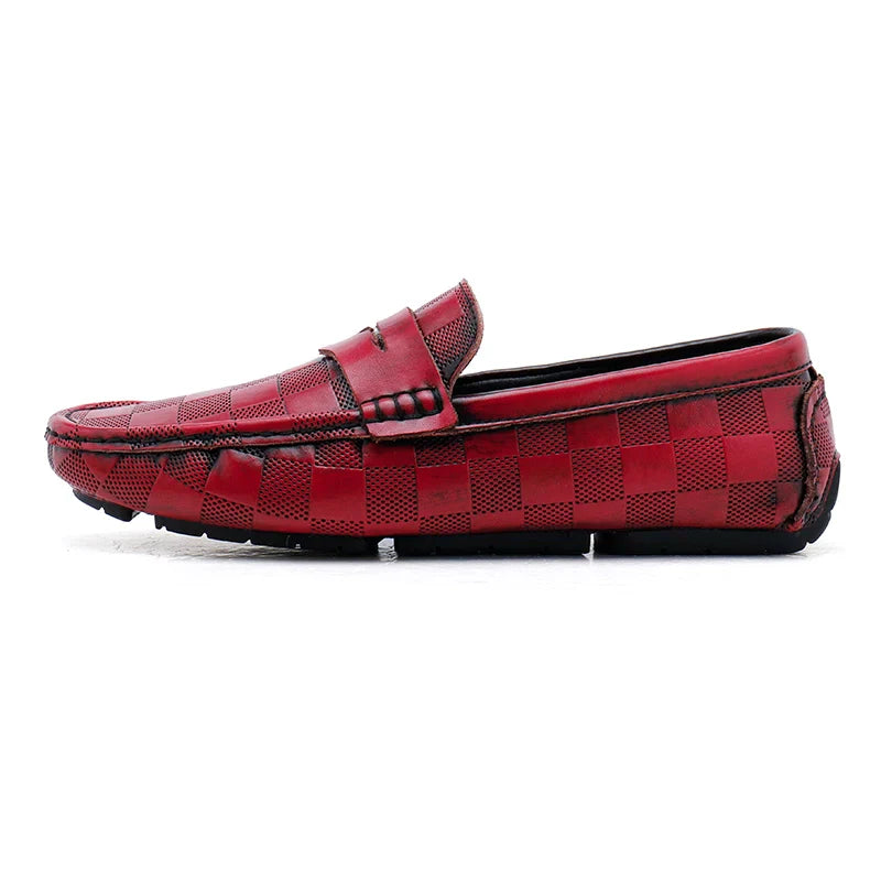 Verenzo Plaid Leather Loafer