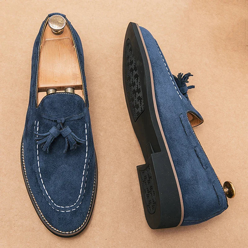 Daytona Suede Loafer with Tassel Detail