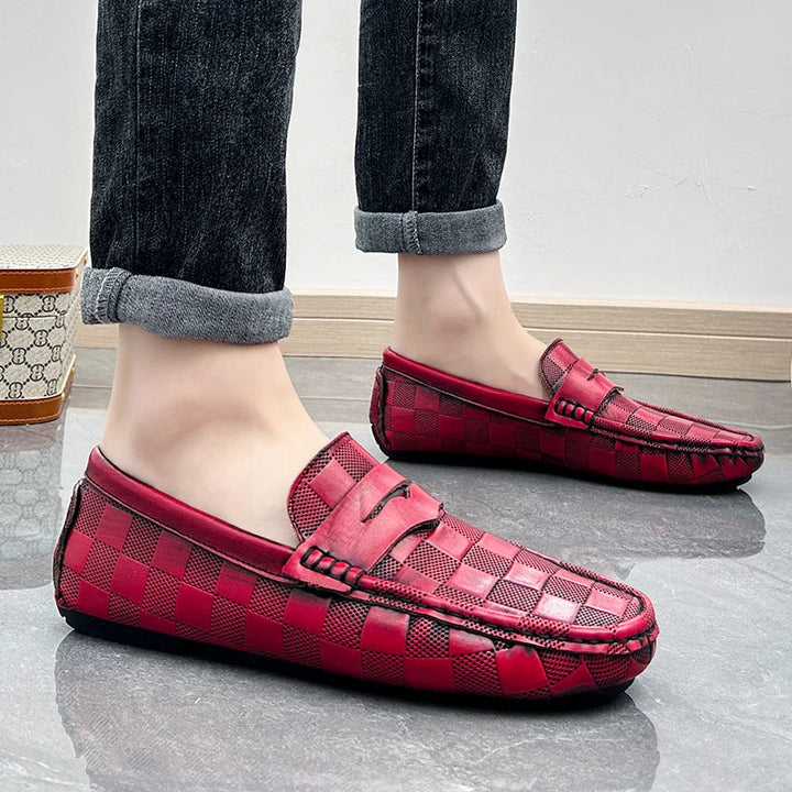 Verenzo Plaid Leather Loafer