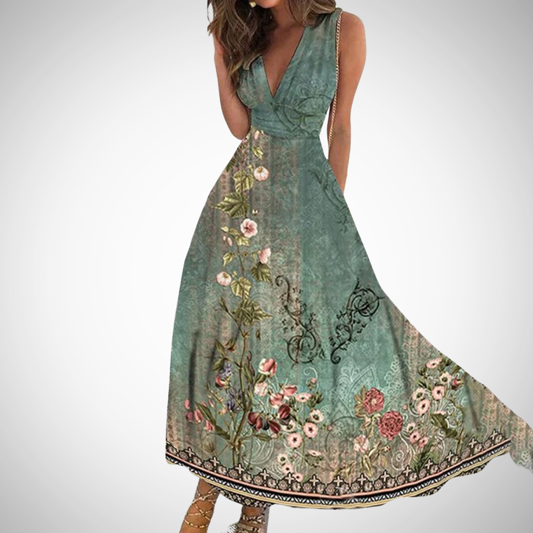 MIRIANNE™ - Elegant Floral Maxi Dress