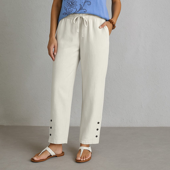 Celena™ | Effortless Button-Up Trousers