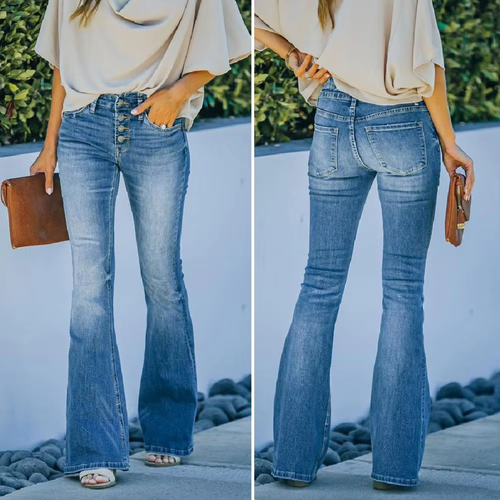 AVELINE™ - Cozy Vintage High-Waisted Flared Jeans