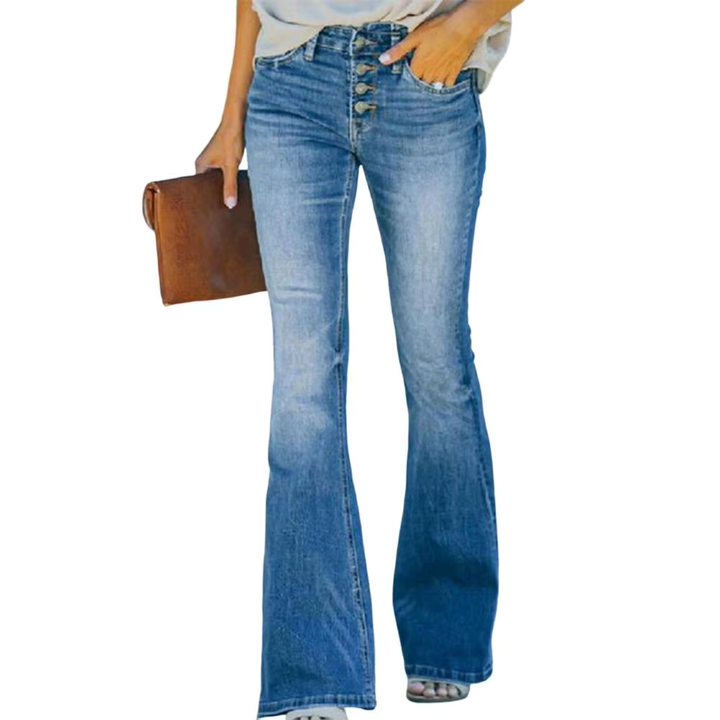 AVELINE™ - Cozy Vintage High-Waisted Flared Jeans