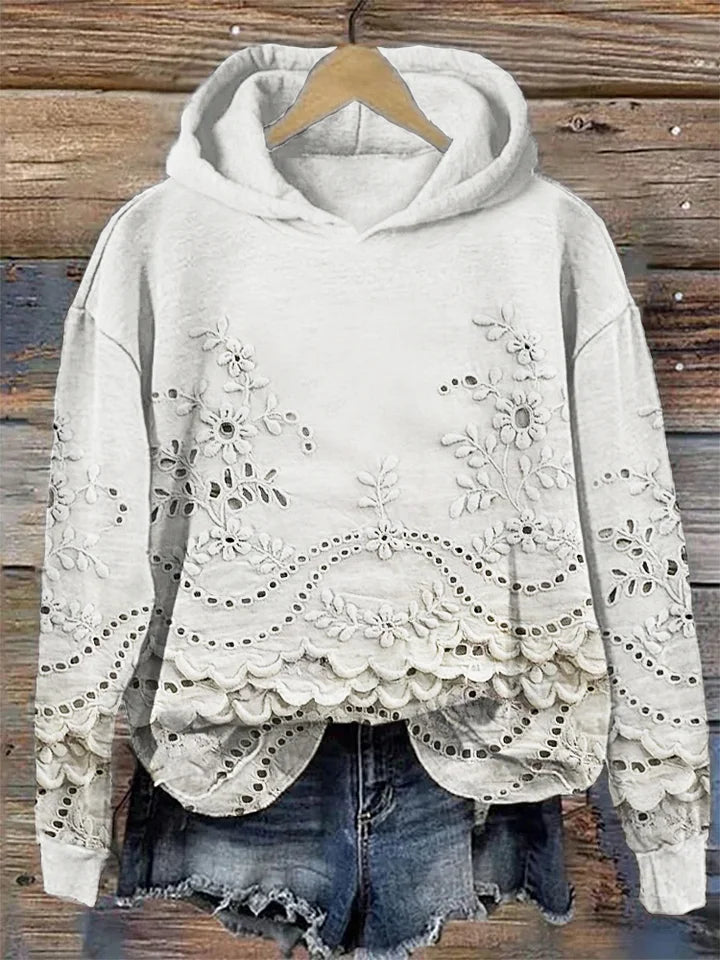 Astrella | Floral Print Hoodie